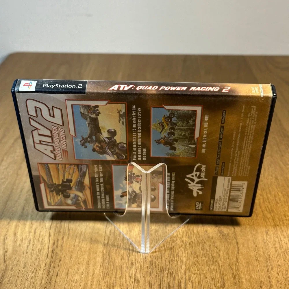 Acclaim ATV Quad Power Racing 2 PS2 TESTED Sony PlayStation 2 Black Good Racing